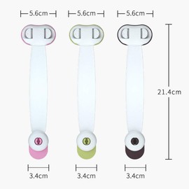 Child Safety Cupboard Locks Latches for Drawer Door Fridge Oven Toilet Seat Kitchen Cupboard No Drilling Baby Locks (Pink)