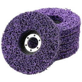 SIFANG 125 mm CSD Disc Sanding Disc, Coarse Cleaning Disc, Rust Remover, Metal, Pack of 5 Purple Cleaning Disc Set, Sanding Discs for Angle Grinders