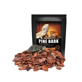 BNOSDM Reptile Cork Bark Substrate Bedding Tortoise Natural Cork Wood Chips Reptile Breeding Bedding Habitat Decor for Ball Python Lizard Snake Spiders Geckos Bearded Dragons Hermit Crabs （0.99LB）