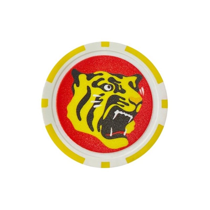 LEZAX Hanshin Tigers Golf Casino Marker Yellow HTAC-5721