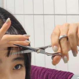 Straight Hair Cutting Scissors for Bangs Household Hairdressing Scissors 2ea