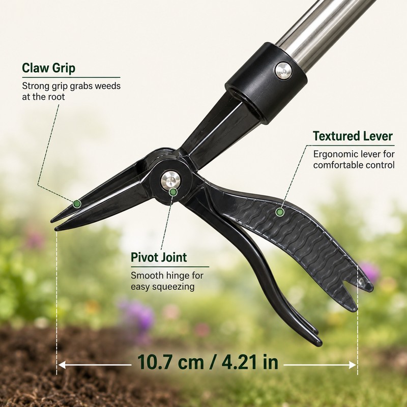Stand Up Weed Puller for Garden Weeding – 44-Inch Adjustable