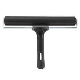 Rubber Roller, Black Rubber Brayer Roller Print Brush Ink Paint Block Stamping Brayer Ink Art Craft Oil Painting Tool 20cm/7.9in