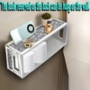 Wocred Bathroom Basket Toilet Tank,Crushed Diamond Mirrored Bathroom Tray Wall-Mounted,Silver