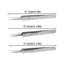 Tabanzhe Blackhead Remover Tweezers-3PCS Extractor Tweezers Pimple Popping Tool for Facial Care Professional Pimple Comedone Popper Tool Acne Removal Tool