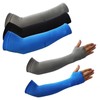 COOLFCA Summer UV Protection Seamless Cool Arm & Hand Cover Sleeves - 8 Colors (Individually Packaged) Option 07. Regular (Grey) 7ea