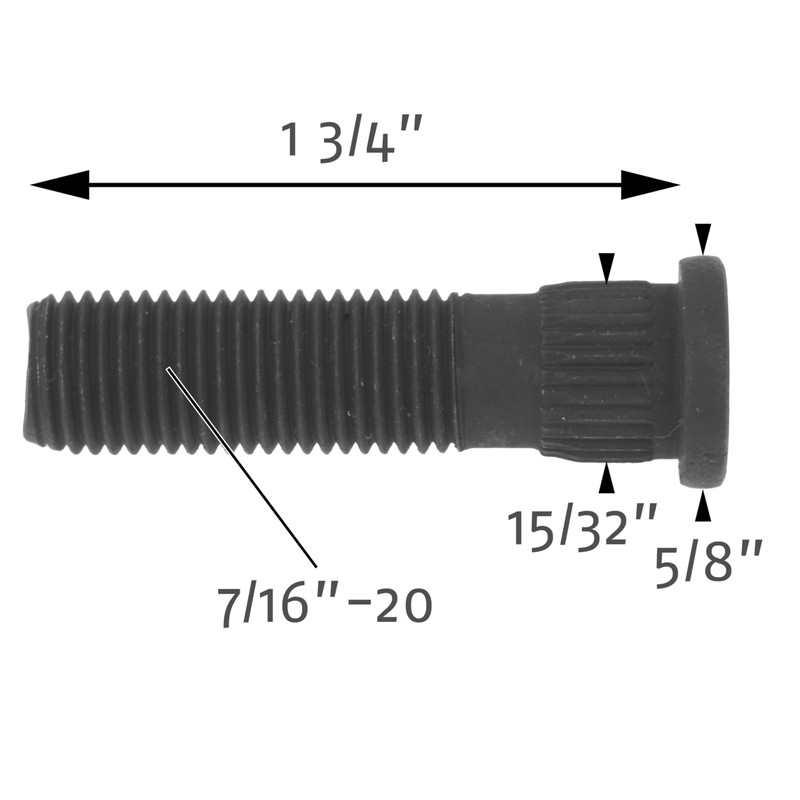 Mid America Motorworks 1960–1982 Corvette Wheel Stud Set – Front