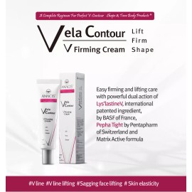 lipo applicator Neck Firming Lifting V line Double Chin Reducer Vela Contour Serum & Cream. Set