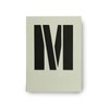Dovetails Vintage Big Letter M Stencil 120 mm Tall Modern