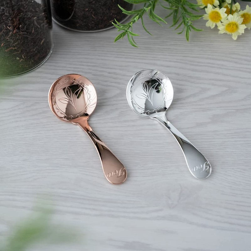 Aoyoshi CASUAL PRODUCT 510816 Tea Caddy Spoon Ladle, Pink Gold,