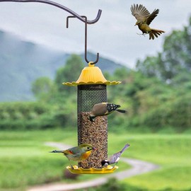 Hzemci 6 Pack 3 x 8 inch Fence Hooks Patio Hooks Brown Powder Coated Steel Hangers fits Easily for Indoor & Outdoor Hanging Lights, Plants & Planters, Bird Feeder, Pool Equipment