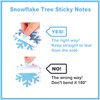 JarThenaAMCS 24 Packs Winter Snowflake Sticky Notes Pink Blue Purple