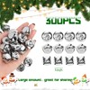 MCPINKY 300PCS Jingle Bells Bulk, Craft Bells 1 Inch Silver