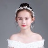 fjygwx13 Princess Vine Headband Pearl Hair Crown Boho Hair Side