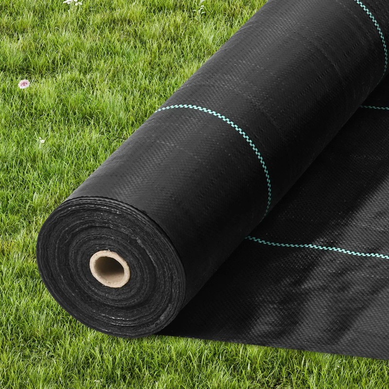 Woven Geotextile Fabric 13FT X 60FT Heavy Duty Weed Blocker