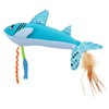 Cattraction Kerikeri Pleasure Cushion Cat Toy Plush Shark | Hearts
