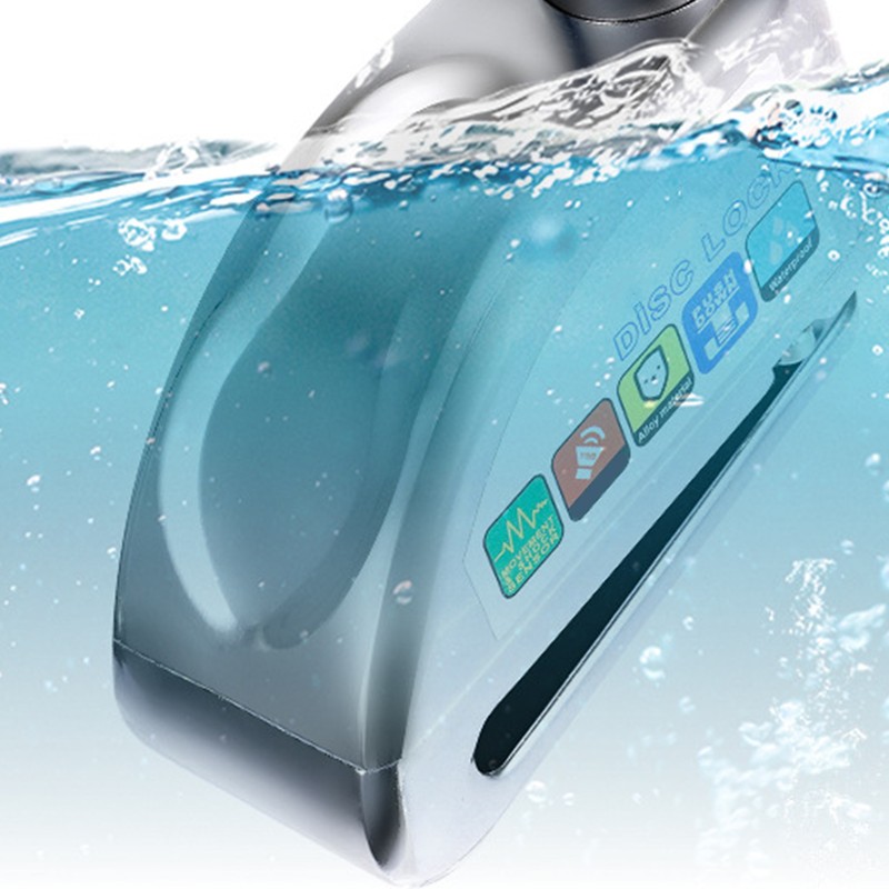 Disc Brake Lock 110DB Alarm IPX6 Waterproof Anti Theft Disk