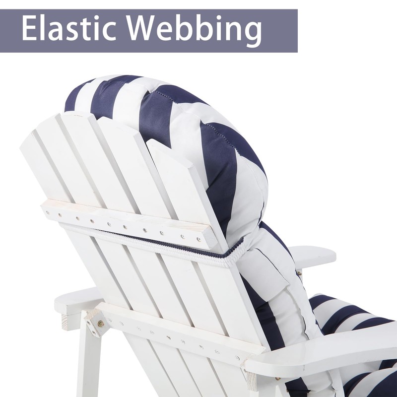 Enipate Weather Resistant Adirondack Chair Cushions High Back Indoor Outdoor