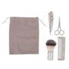 4pcs Beard Trimming Comb Brush Kit Portable Hair Trimming Rust
