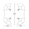 STARTRC Mini 3 Pro Propeller Guard,Quick Release Removable Propellers Protector