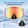 EXP VISION Ski/Snowboard Goggles, Magnetic Lens Snow Goggles with Anti-Fog