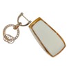 OVIOBOER For Benz Key Fob Cover with Keychain, White Soft
