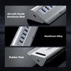 TRENFI Aluminum USB C Hub with Detachable Cable | USB