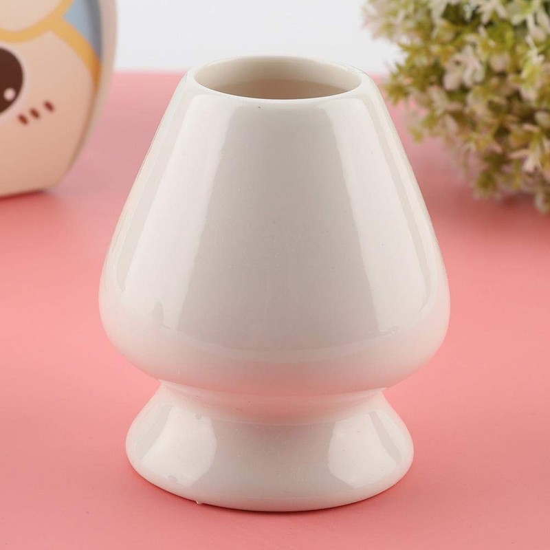 Fdit Matcha Whisk Stand Ceramic Holder for Bamboo Matcha Chasen