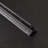 EMSea Triangular Scale Ruler 30cm Black Aluminum Alloy Metric Ruler