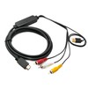 System-S RCA Cable 2 m 3-Pin Male to HDMI Standard