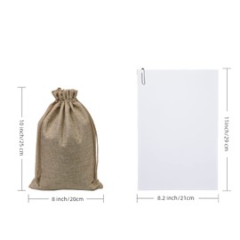 SumDirect 20Pcs 20x25Cm Mixed Color Linen Burlap Bag, Mini lightweight Gift Bags Breathable Pouches with Drawstring Packing Storage Jute Sacks for Wedding, Party, Birthday, DIY Craft