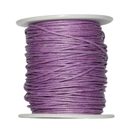 Yourandoll Waxed Cotton Cord Wax Cord Cotton Cord 1 mm x 80 m for DIY Bracelet Necklace Jewellery Making (Purple)