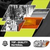 ROADEAL Headlights W/Bulbs for 2005 2006 Tundra Double Cab SR5/Limited(NOT