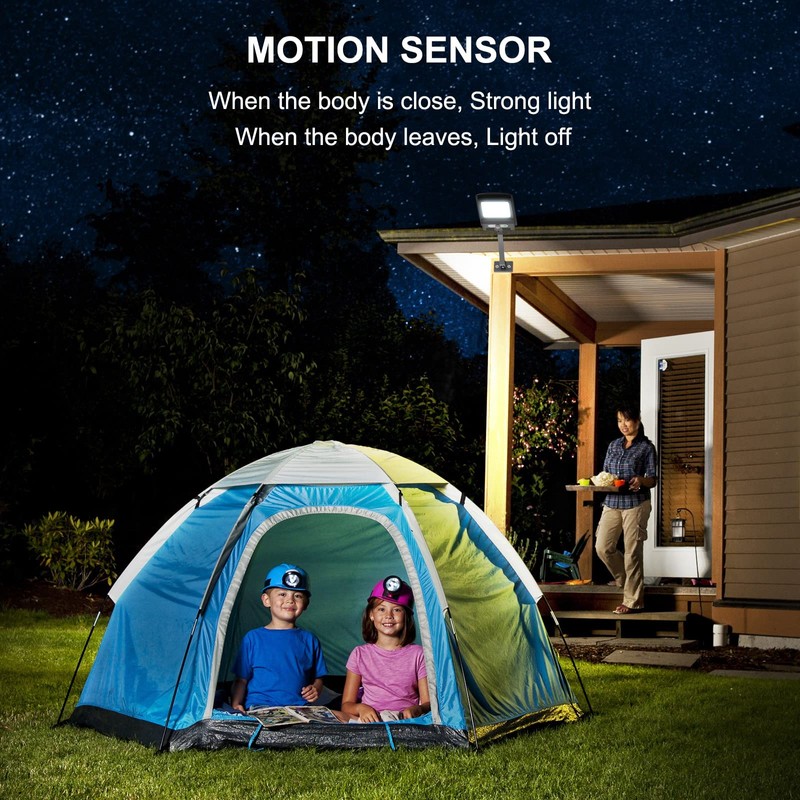 Engrepo Solar Lights Outdoor, 1000LM 168 LEDs Solar Powered Motion