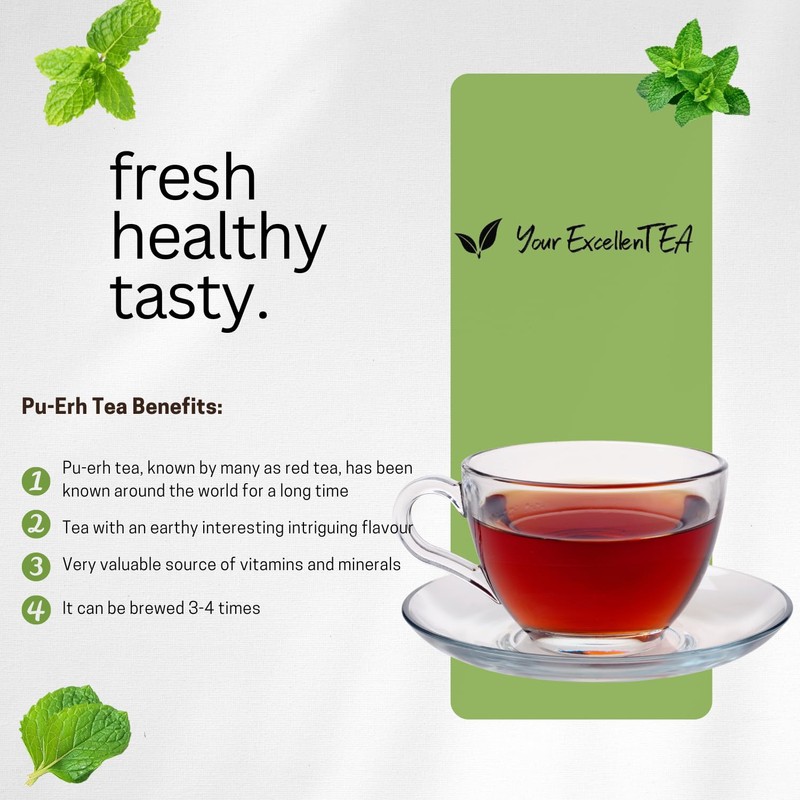 Your ExcellenTEA - Pu-Erh Cherry Rum Red Loose Leaf Tea