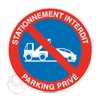 AUA SIGNALETIQUE - Panneau Station Interdit Parking Privé 2 -
