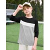 Haloumoning Boys Long Sleeve Shirts Kids Fashion Fall Tops Crewneck