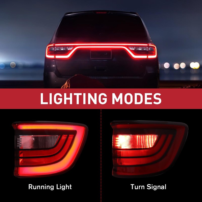 Duolctrams Outer LED Tail Light Rear Lamp Assembly Compatible with
