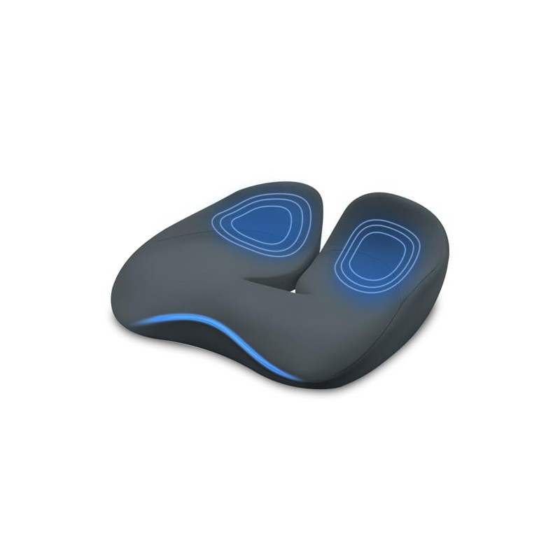 Cojín Ortopédico de Memory Foam para Silla, Alivio Eficaz del