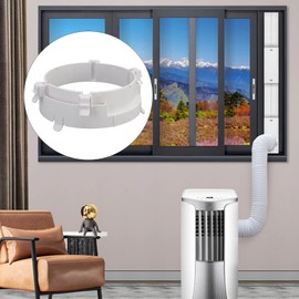 4pcs Portable Air Conditioner Window Kit, Adjustable Window Sealing Panels Exhaust Hose Adjustable AC Vent Kit for Horizontal Vertical Window