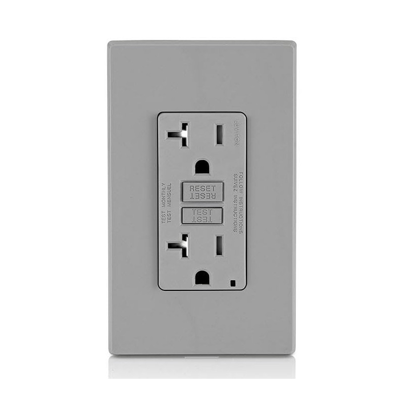 Leviton GFCI Outlet, 20 Amp, Self Test, Tamper-Resistant with LED