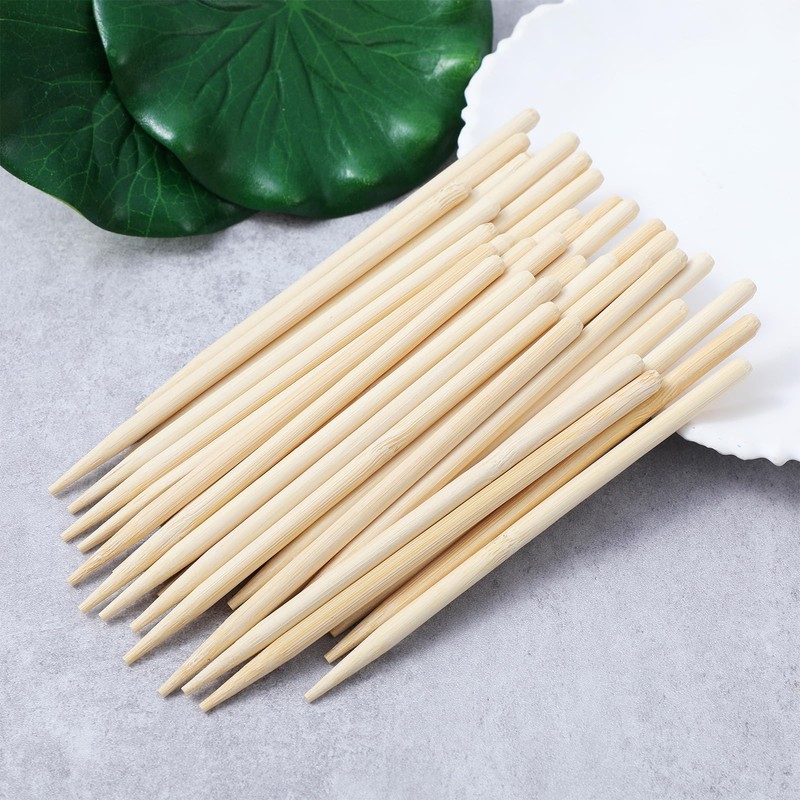Heavy Duty Bamboo Craft Sticks, Wood Stylus Tools for Scratch,