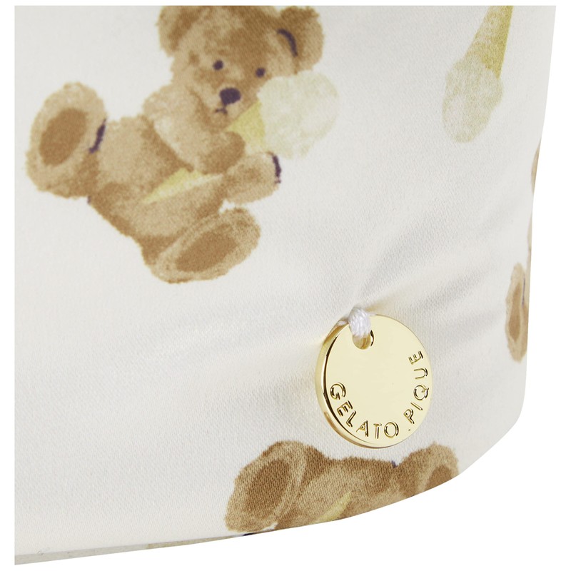 Gelato Pique PWGB221667 OWHT Women's Gelato Bear Pattern Vanity Pouch,