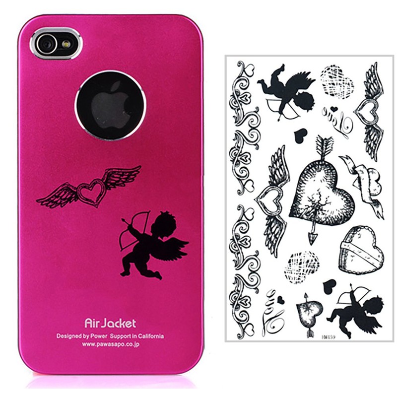 THE FANTASY hm459 Tattoo Sticker Kiss Mark Heart