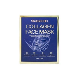 SkinKlean Collagen Face Mask 9 Pack,Hydrating Sheet Masks for Women | Moisturizing facial masks for dry dull skin, soft smooth glow, self care spa ski