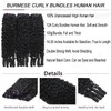 Vanlov 3C4A Burmese Curly Human Hair Bundles 14 16 18