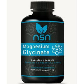 NSN | Glicinato de Magnesio Quelado 100 Dosis | 4X veces más Absorción para ti | Formulado por la Dra. Friné Velázquez | Con Pruebas de Laboratorio | Con Pulpa de Limón