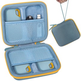 Aenllosi Dedicated Storage Case, Compatible with SanDisk SSD External 1TB, 2TB, 4TB, SDSSDE61, SDSSDE80, SDSSDE81, Portable SSD V2/Extreme Pro, Sky Blue (Case Only)