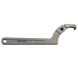 Teng Tools 50-120mm (2 Inch - 4 3/4 Inch) Adjustable Hook Pin C Spanner/Wrench (Pin Size: 8)- HP2038, Silver