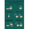 Guliffen Outdoor Combination Lock, Heavy Duty Weatherproof Combination Padlock, 4